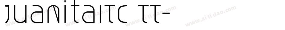 JuanitaITC TT字体转换